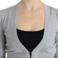 Cropped Virgin Wool Cardigan in Chic Gray - SEHABRANDS