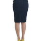 Elegant Blue Pencil Skirt - SEHABRANDS