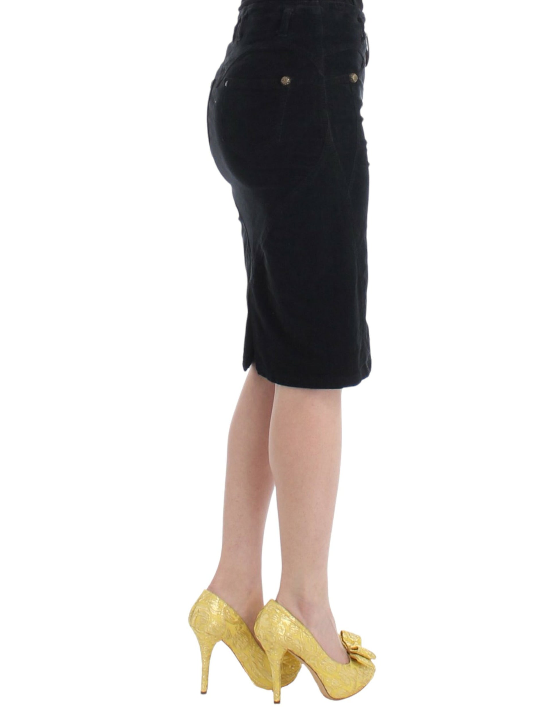 Elegant Black Pencil Skirt for Sophisticated Style - SEHABRANDS