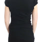 Elegant Cap Sleeve Black Top - SEHABRANDS