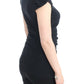 Elegant Cap Sleeve Black Top - SEHABRANDS