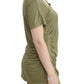 Elegant Green Jersey Blouse with Gold Accents - SEHABRANDS