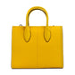 Mirella Small Jasmine Yellow Leather Top Zip Shopper Tote Bag - SEHABRANDS