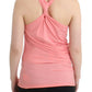 Chic Pink Cotton Blend Tank Top - SEHABRANDS