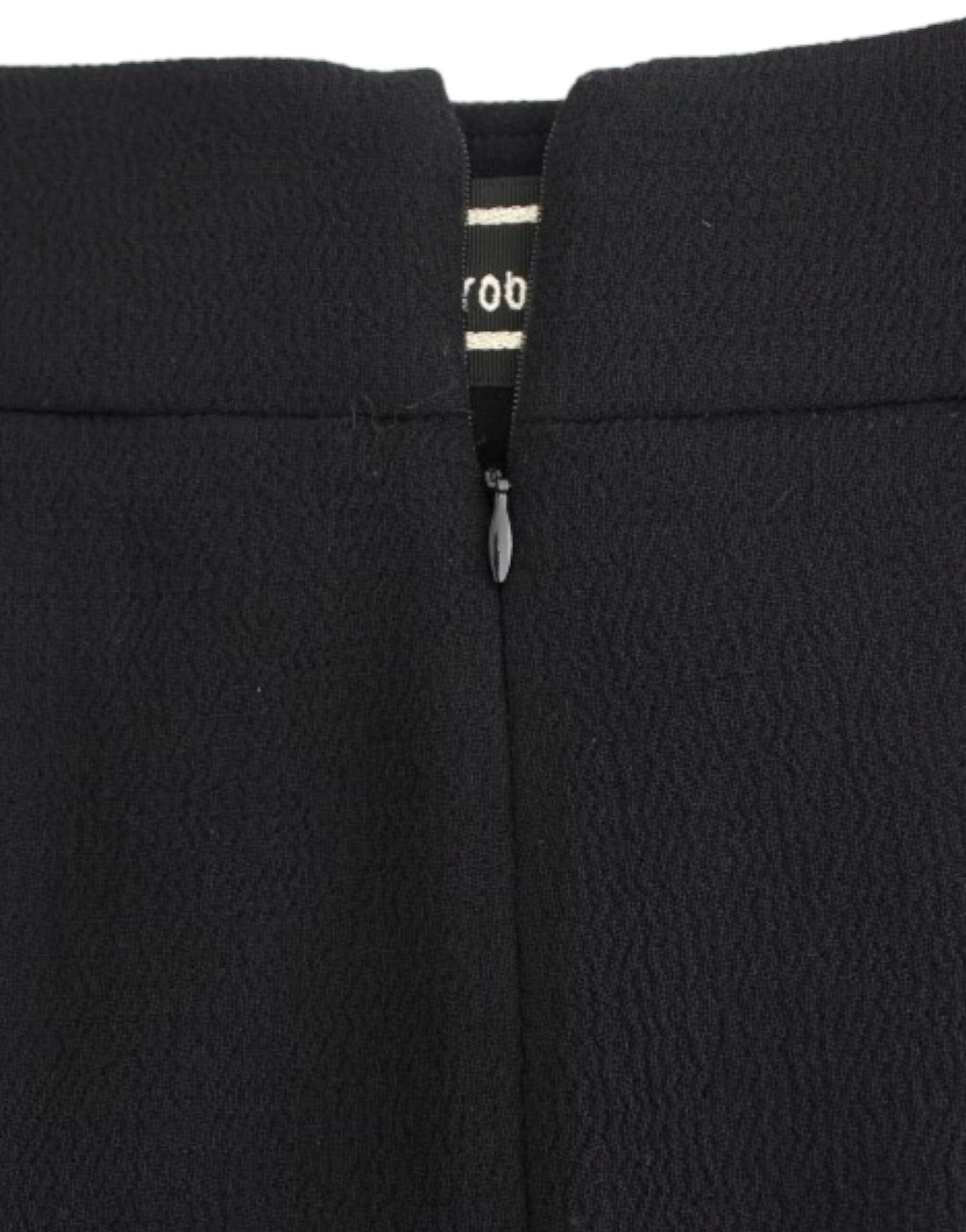 Elegant Black Wool Pencil Skirt - SEHABRANDS