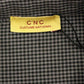 Chic Gray Checked Casual Linen Blend Shirt - SEHABRANDS