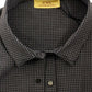 Chic Gray Checked Casual Linen Blend Shirt - SEHABRANDS