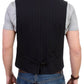 Elegant Striped Casual Vest - Cotton Blend - SEHABRANDS