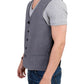 Chic Gray Casual Vest - SEHABRANDS