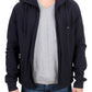 Elegant Blue Hooded Cotton Sweater - SEHABRANDS