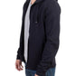 Elegant Blue Hooded Cotton Sweater - SEHABRANDS