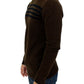 Elegant Crewneck Striped Sweater Pullover - SEHABRANDS