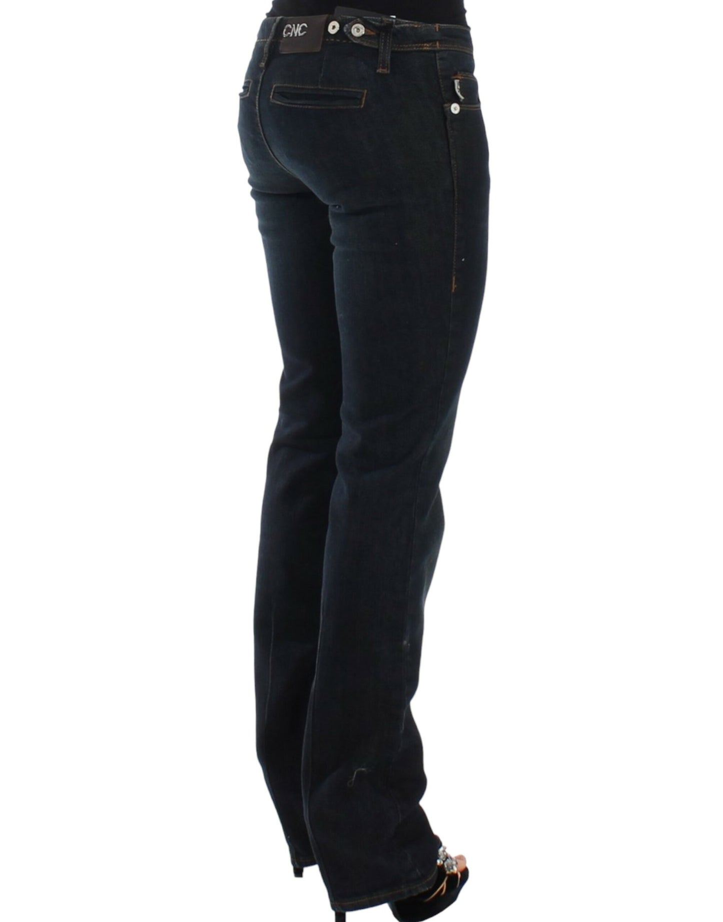 Chic Blue Slim Fit Denim Delight - SEHABRANDS