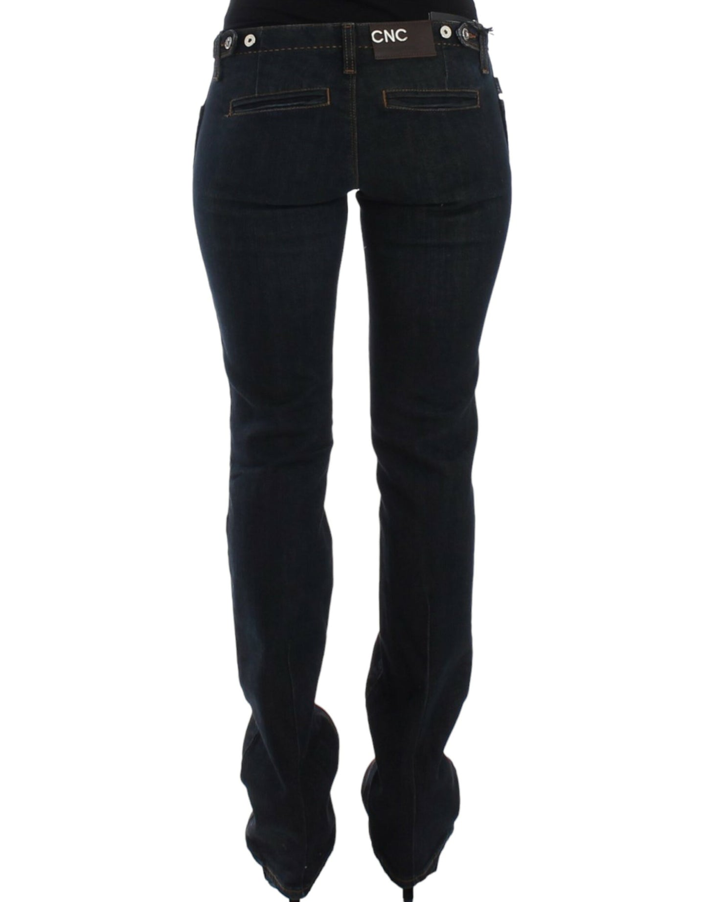 Chic Blue Slim Fit Denim Delight - SEHABRANDS