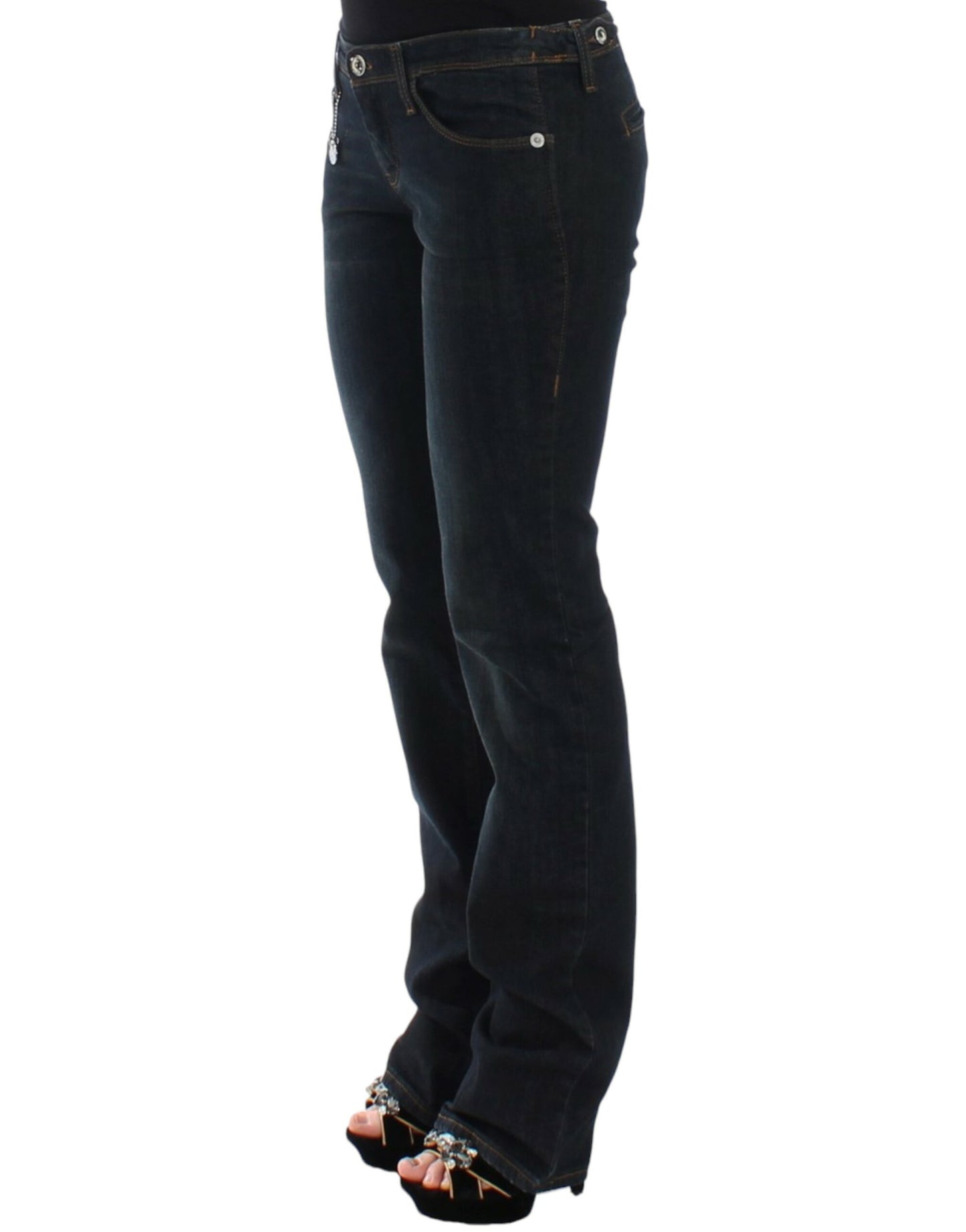 Chic Blue Slim Fit Denim Delight - SEHABRANDS