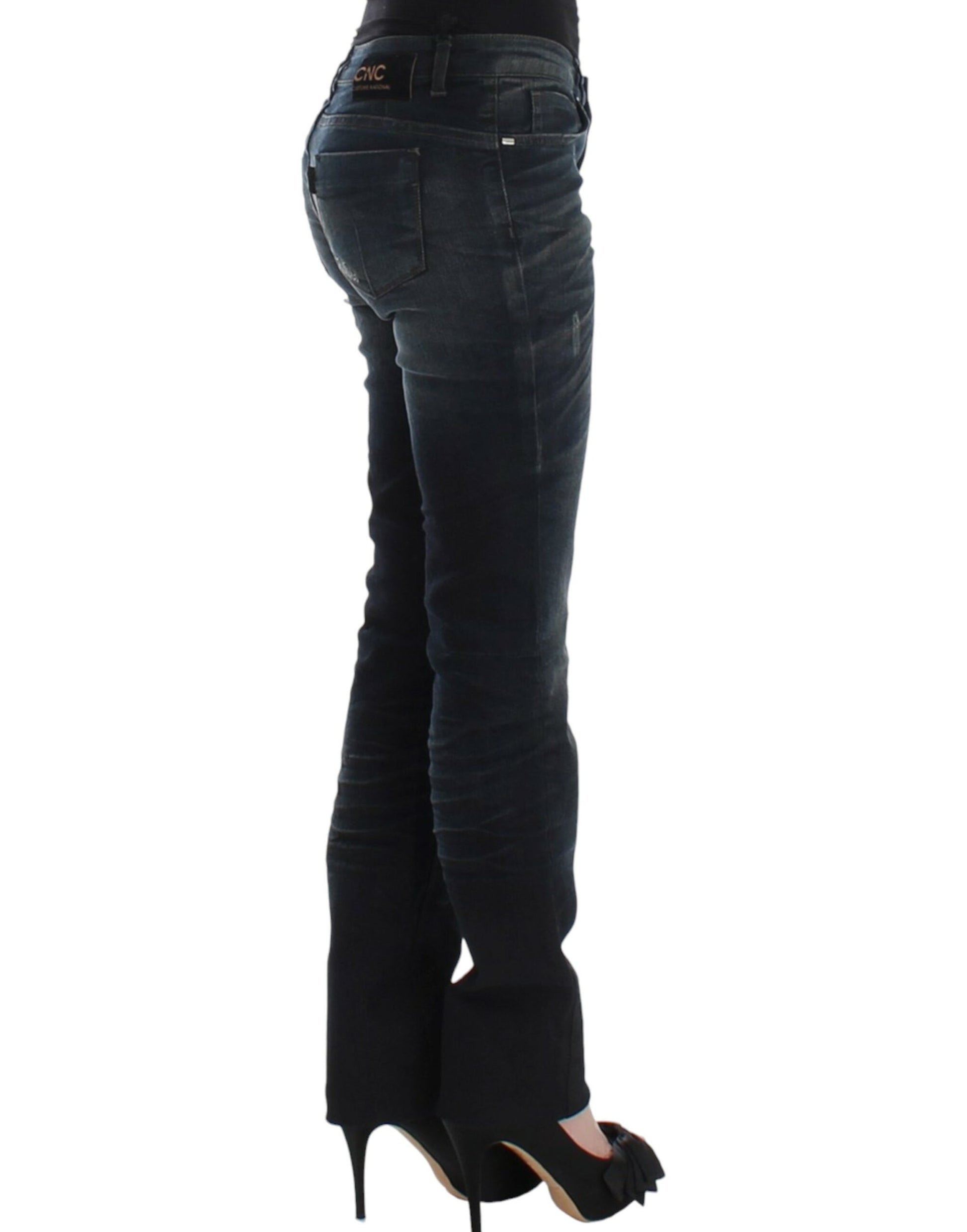 Chic Superskinny Blue Denim Jeans - SEHABRANDS