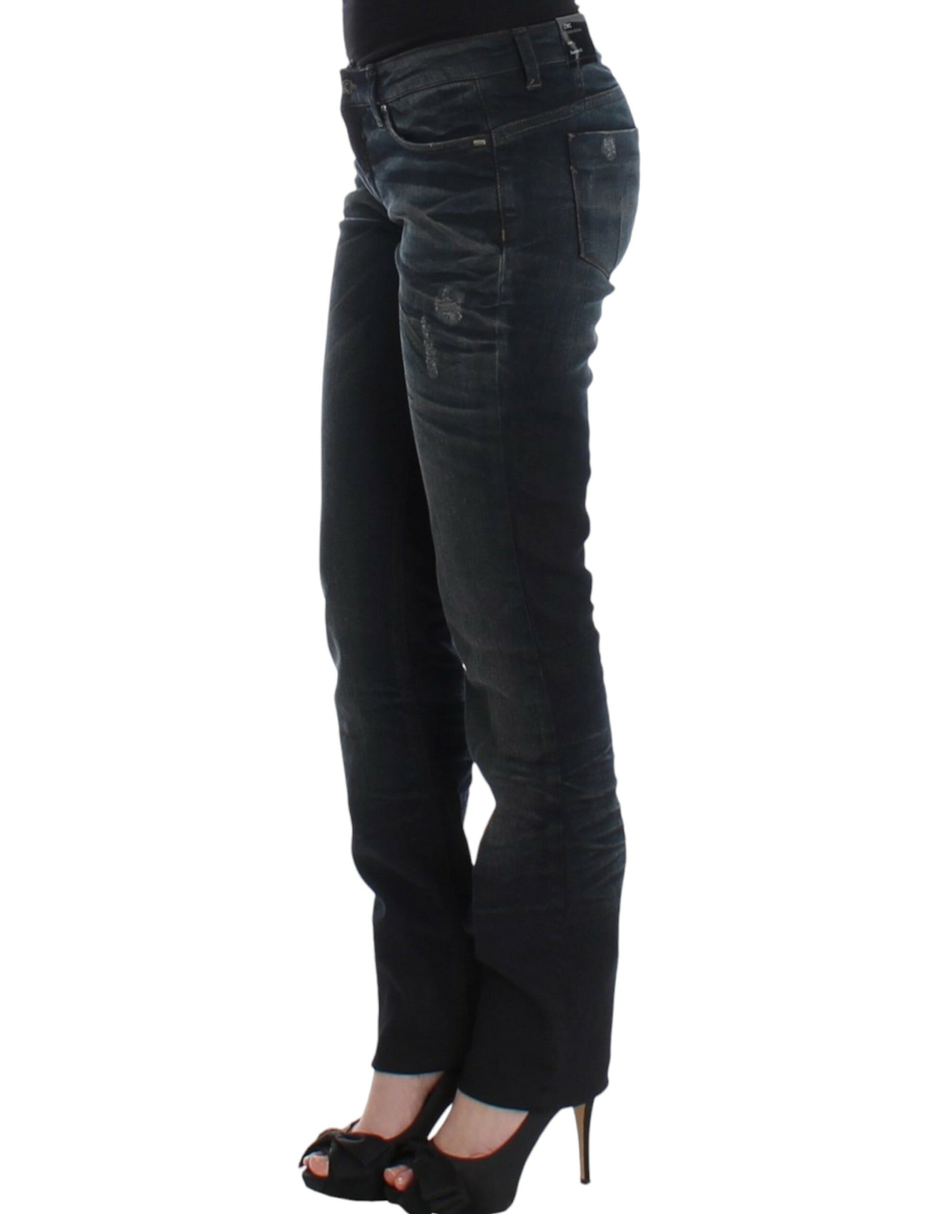 Chic Superskinny Blue Denim Jeans - SEHABRANDS