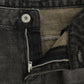 Sleek Gray Straight Leg Distressed Jeans - SEHABRANDS