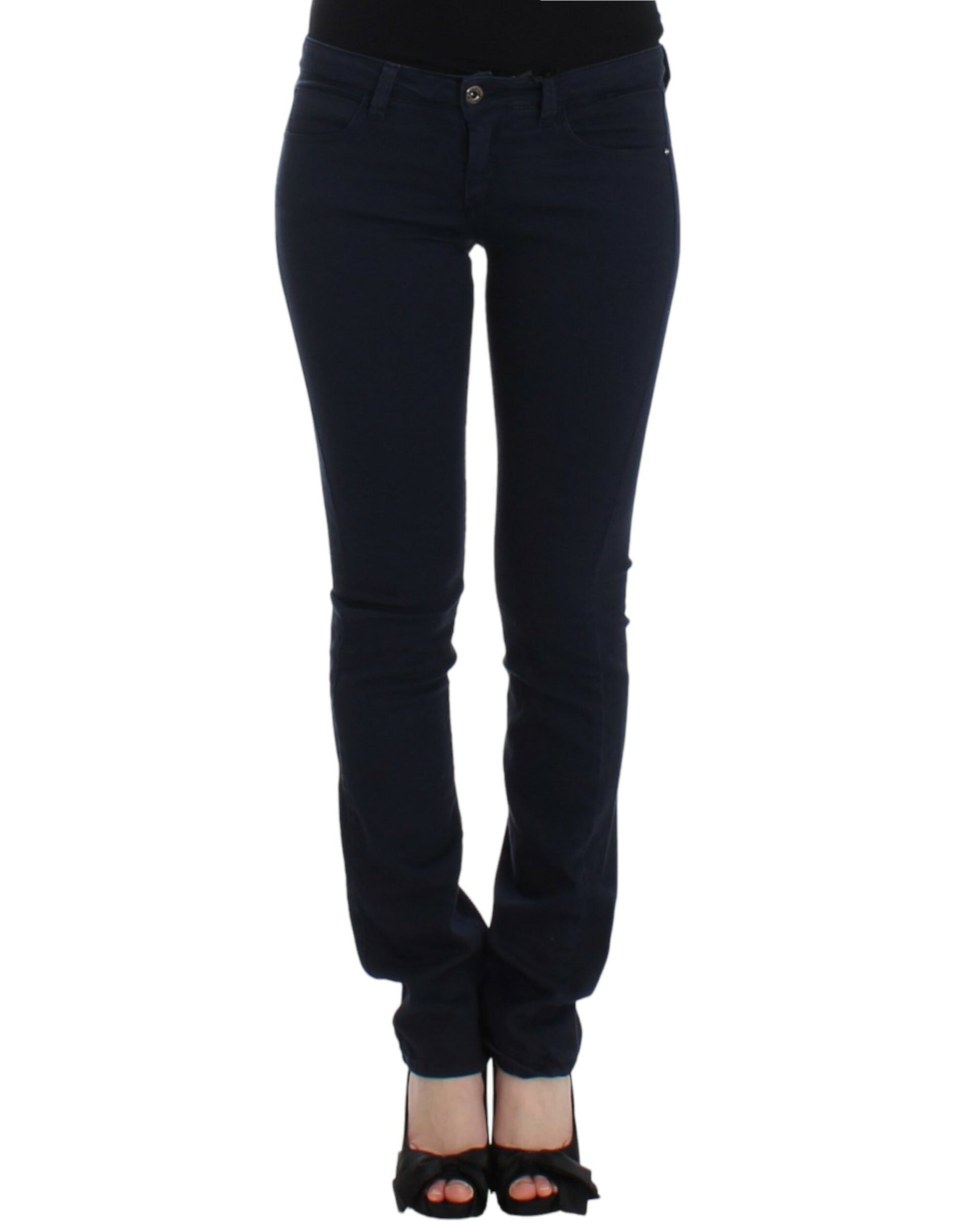 Chic Blue Straight Leg Denim Delight - SEHABRANDS