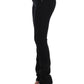 Elegant Black Straight Leg Jeans - SEHABRANDS