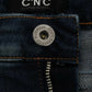 Chic Blue Straight Leg Designer Jeans - SEHABRANDS