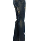 Chic Straight Leg Blue Denim Jeans - SEHABRANDS