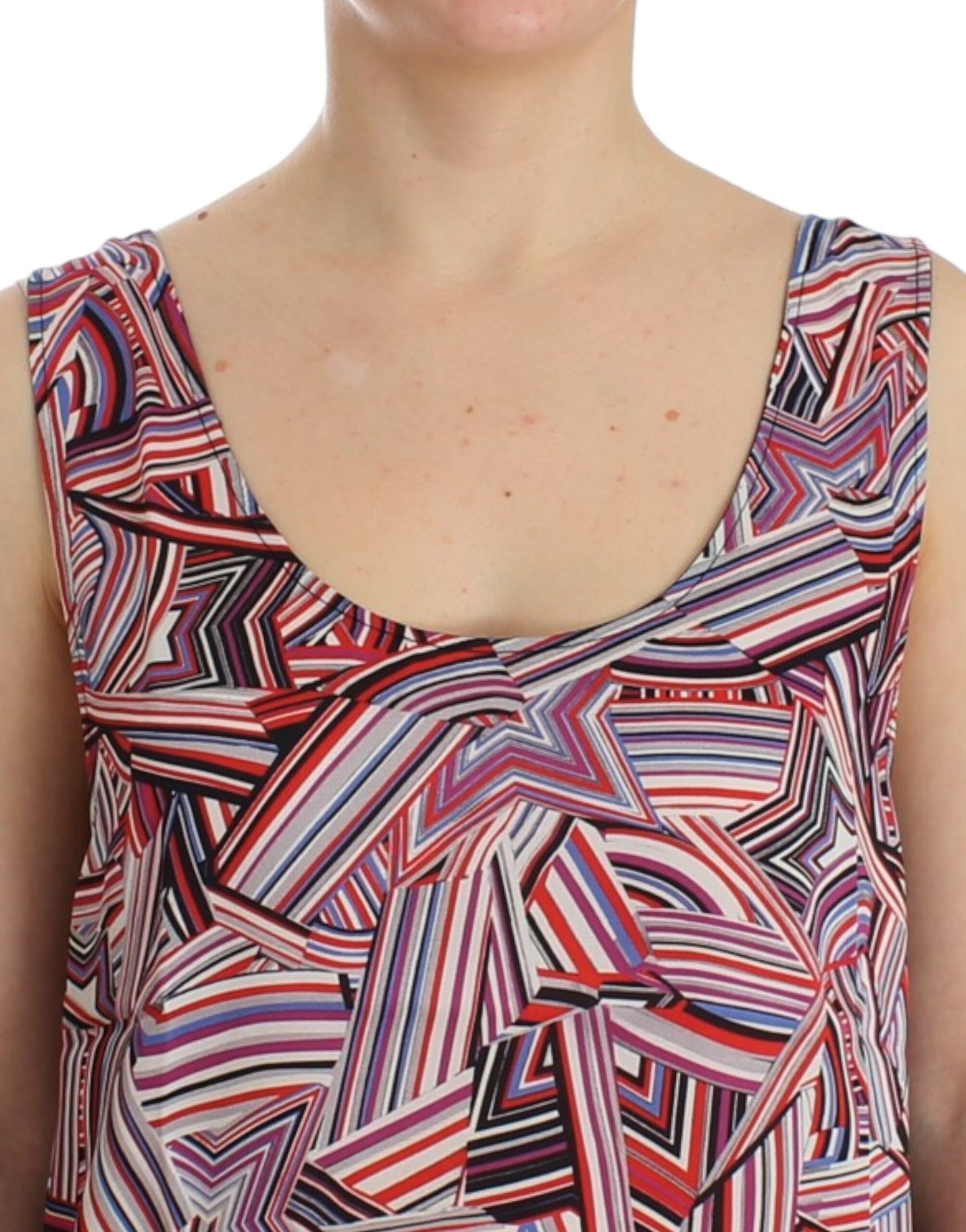 Chic Multicolor Sleeveless Top - SEHABRANDS