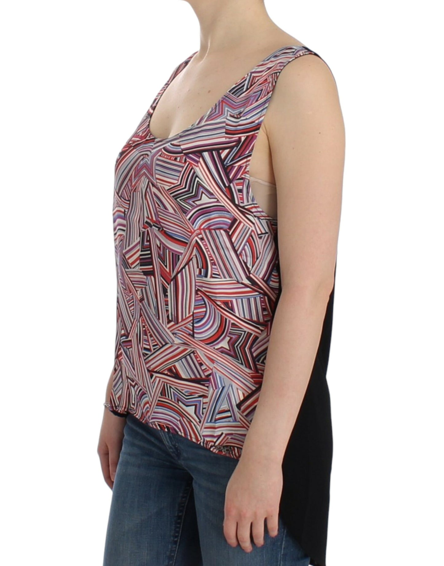 Chic Multicolor Sleeveless Top - SEHABRANDS