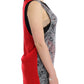 Elegant Sleeveless Black & Red Top - SEHABRANDS