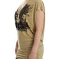 Chic V-Neck Tunic Top with Motive Print - SEHABRANDS