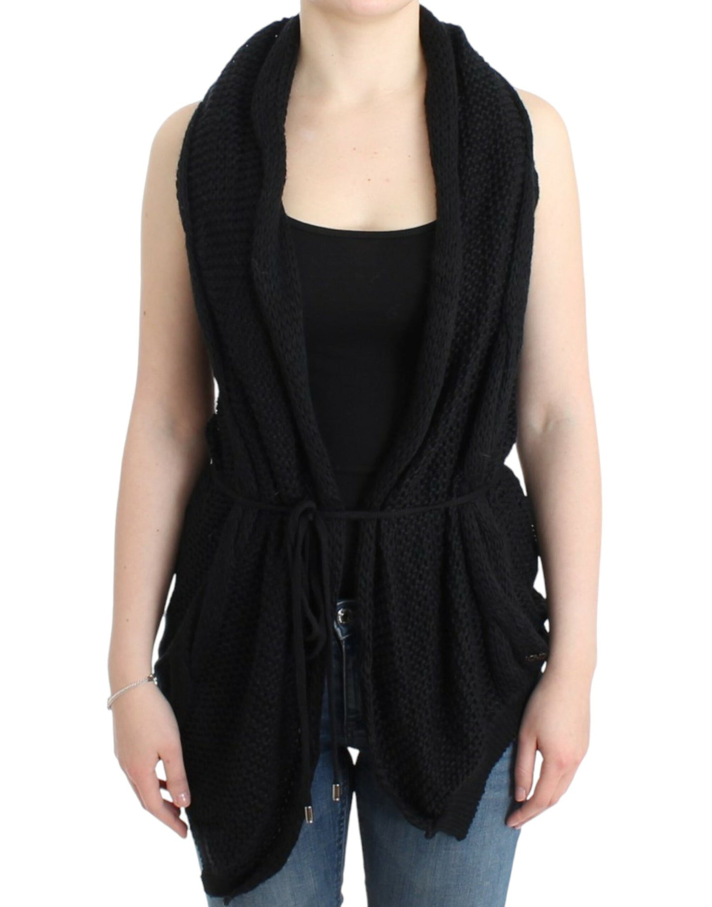 Chic Sleeveless Knitted Vest Cardigan - SEHABRANDS