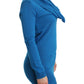 Chic Blue Scoop Neck Knit Sweater - SEHABRANDS