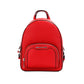 Jaycee Mini XS Bright Red Pebbled Leather Zip Pocket Backpack Bag - SEHABRANDS