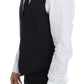 Dolce & Gabbana Elegant Silk-Wool Black Dress Vest