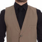 Dolce & Gabbana Elegant Beige Cotton Dress Vest – Slim Fit