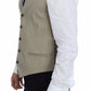 Dolce & Gabbana Elegant Beige Cotton Dress Vest