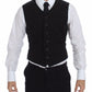 Dolce & Gabbana Elegant Black Cotton Blend Dress Vest