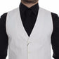 Dolce & Gabbana Elegant White Cotton Silk Dress Vest