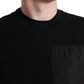 Dolce & Gabbana Elegant Crew Neck Cotton Blend Sweater