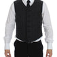 Dolce & Gabbana Elegant Gray Wool Blend Dress Vest