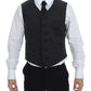 Dolce & Gabbana Elegant Gray Wool Blend Dress Vest