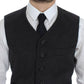 Dolce & Gabbana Elegant Gray Wool Blend Dress Vest