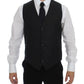 Dolce & Gabbana Elegant Gray Wool Blend Dress Vest