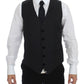 Dolce & Gabbana Elegant Gray Wool Dress Vest