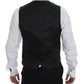 Dolce & Gabbana Elegant Black Wool Silk Dress Vest