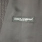 Dolce & Gabbana Elegant Gray Striped Wool Dress Vest