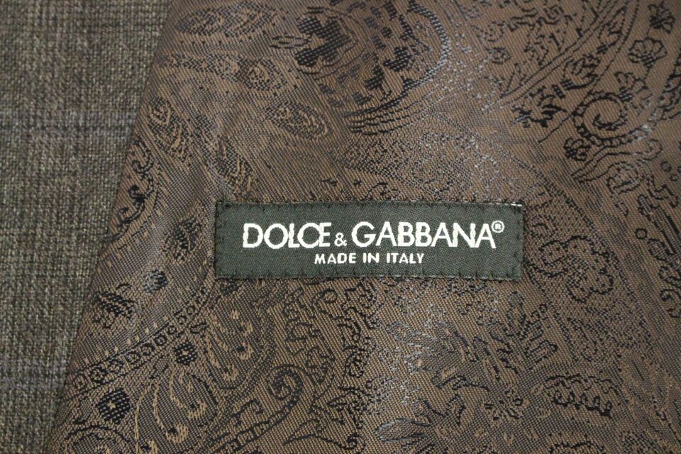 Dolce & Gabbana Elegant Checkered Wool Dress Vest