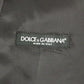 Dolce & Gabbana Elegant Gray Striped Wool Dress Vest