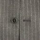 Dolce & Gabbana Elegant Gray Striped Wool Dress Vest