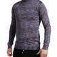 Dolce & Gabbana Elegant Turtleneck Pullover Sweater in Blue Purple